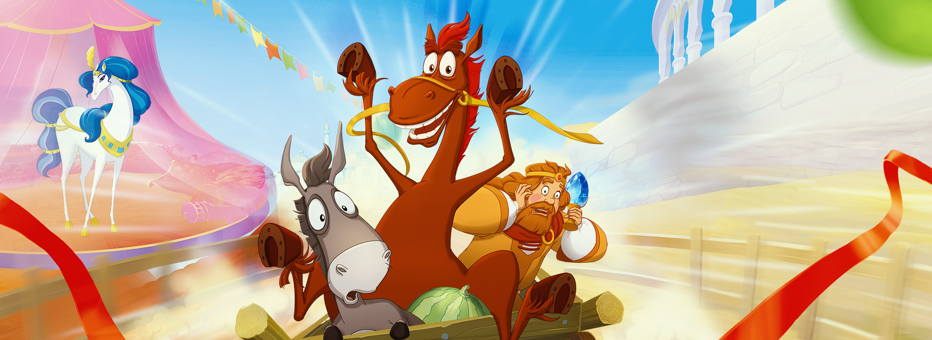 Movie poster Horse Julius And Big Horse Racing